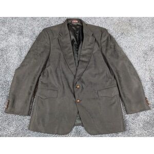 Sheplers Blazer Mens 44R Brown Western Suede Look Sport Coat Jacket Made USA‎